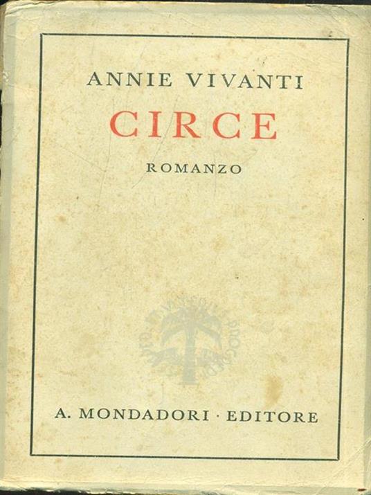 Circe - Annie Vivanti - copertina