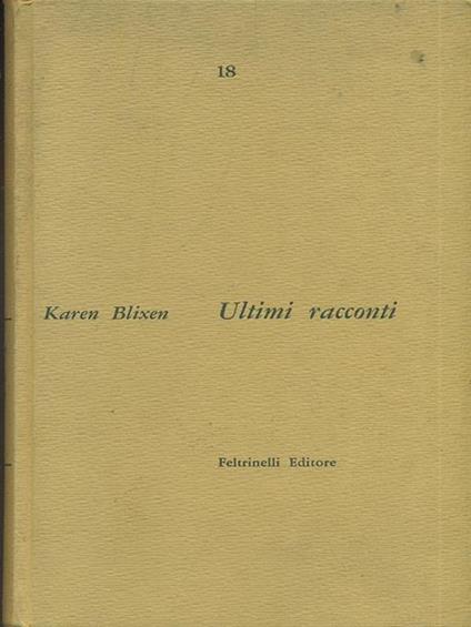 Ultimi racconti - Karen Blixen - copertina
