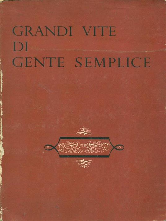 Grandi vite di gente semplice - copertina