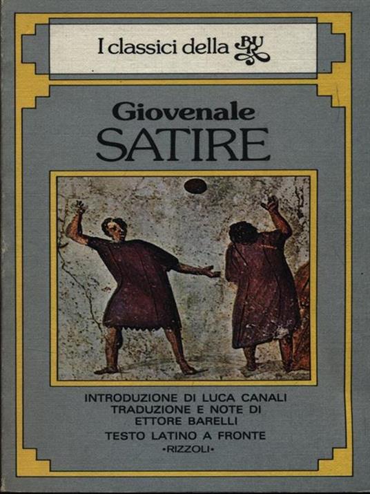 Satire - D. Giunio Giovenale - copertina