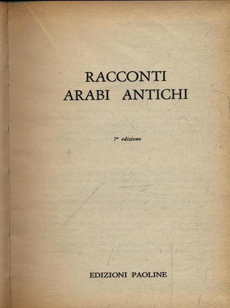 Racconti arabi antichi - 4