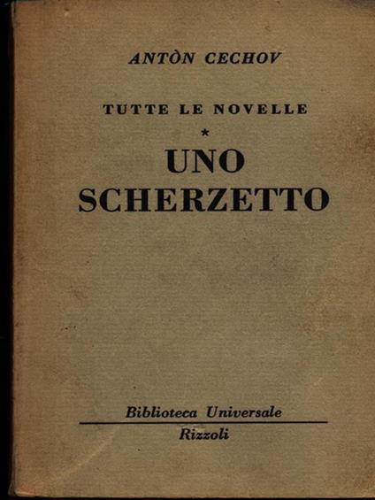 Uno scherzetto - Anton Cechov - copertina