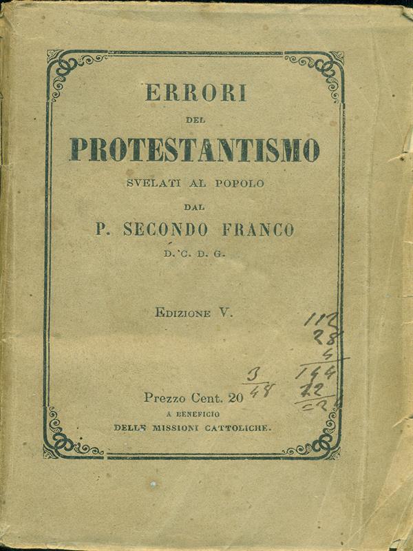 Errori del protestantismo