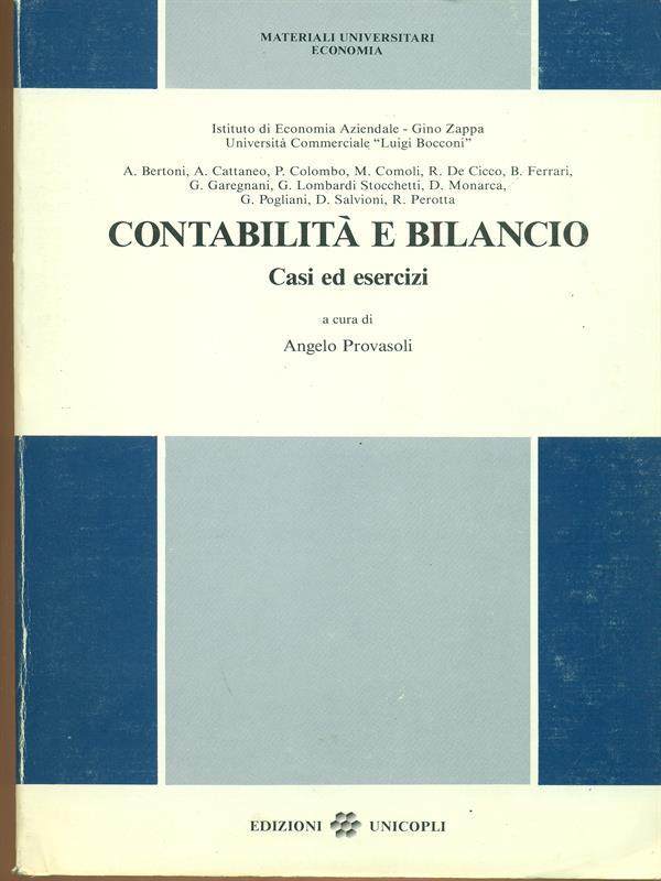 Contabilità e bilancio. Casi ed esercizi