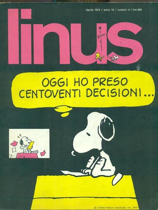 Linus N. 4/Aprile 1974 - copertina