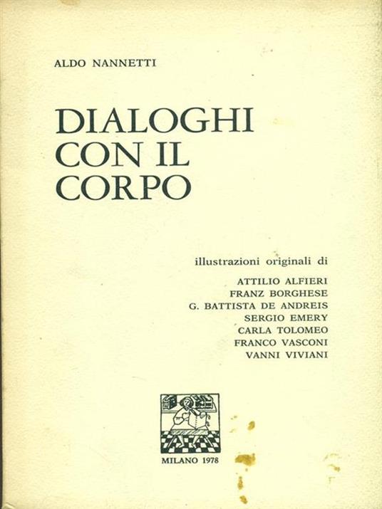 Dialoghi con il corpo - Aldo Nannetti - copertina