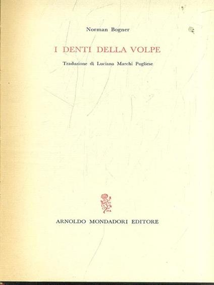 I denti della volpe - Norman Bogner - copertina