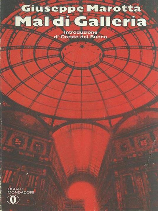 Mal di galleria - Giuseppe Marotta - copertina