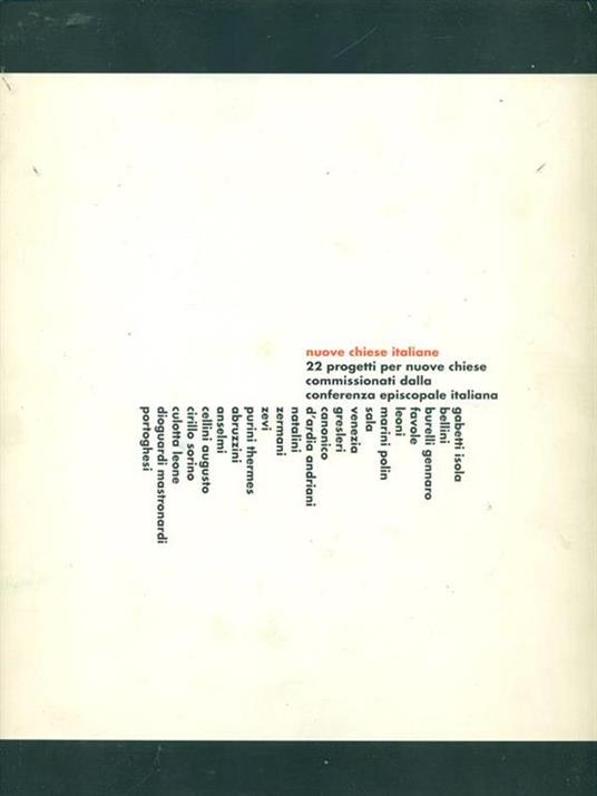Nuove chiese italiane - copertina