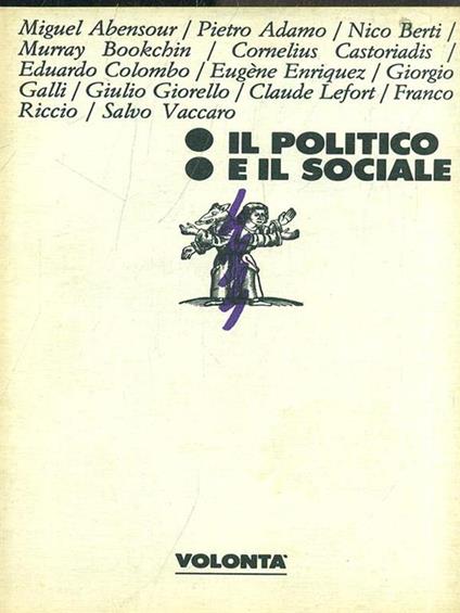 Il po, litico e il sociale 4/89 - copertina