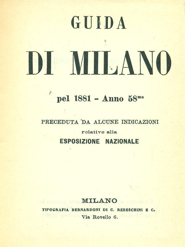 Guida di Milano 1881