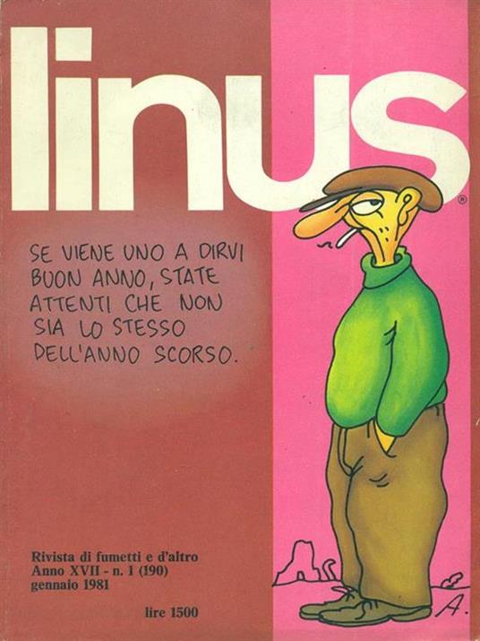 Linus n. 1 - Gennaio 1981 - copertina