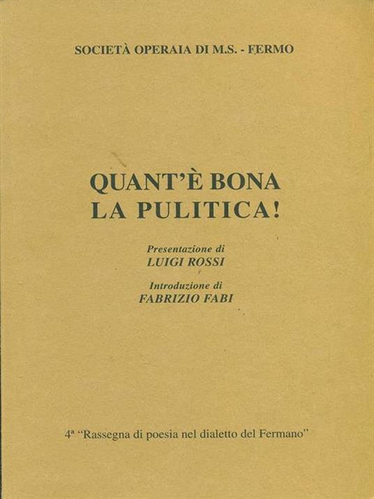 Quant'è bona la pulitica! - L. Melano Rossi - copertina