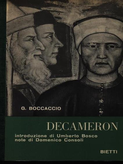 Il decamerone - Giovanni Boccaccio - copertina