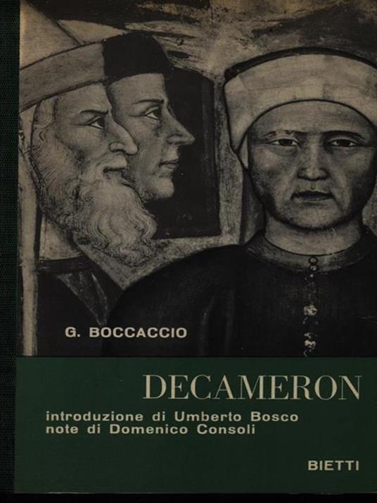 Il decamerone - Giovanni Boccaccio - copertina