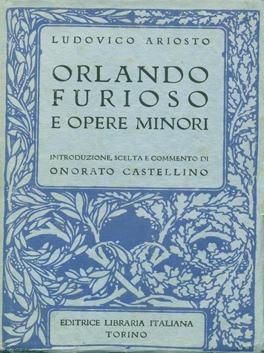 Orlando Furioso e opere minori - Ludovico Ariosto - copertina