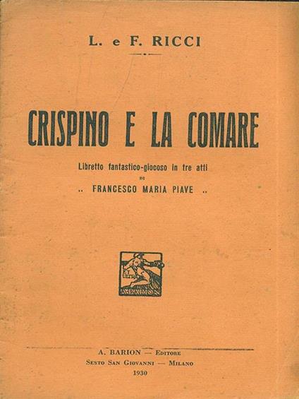 Crispino e la comare - copertina