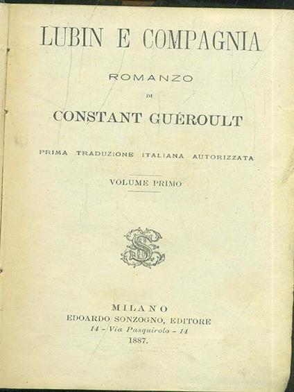 Lubin e compagnia - copertina