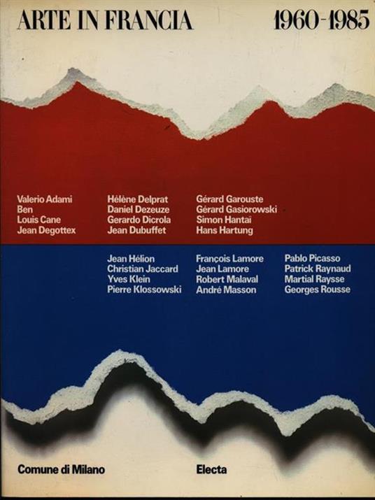 Arte in Francia 1960-1985 - copertina