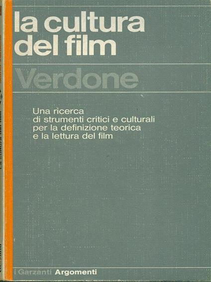 La cultura del film - Mario Verdone - copertina