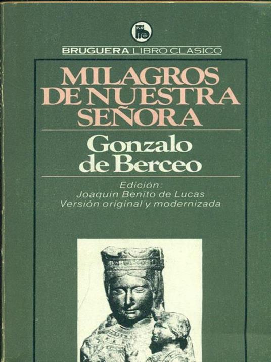 Milagros de nuestra senora - Gonzalo de Berceo - copertina