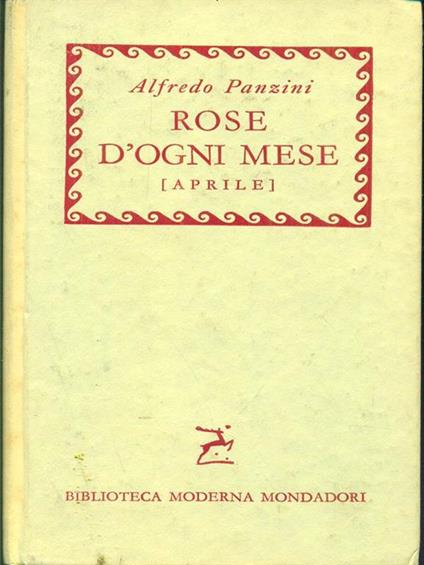 Rose d'ogni mese - Alfredo Panzini - copertina