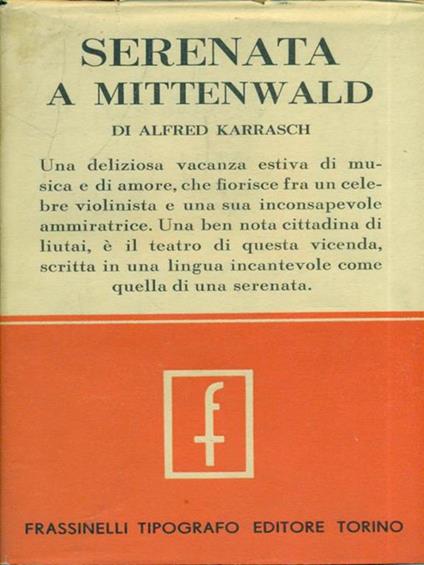 Serenata a Mittenwald - Alfred Karrasch - copertina