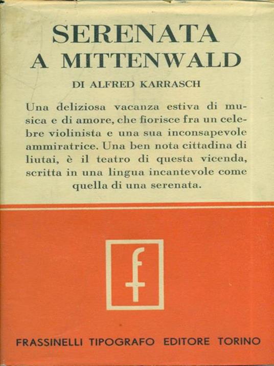 Serenata a Mittenwald - Alfred Karrasch - copertina
