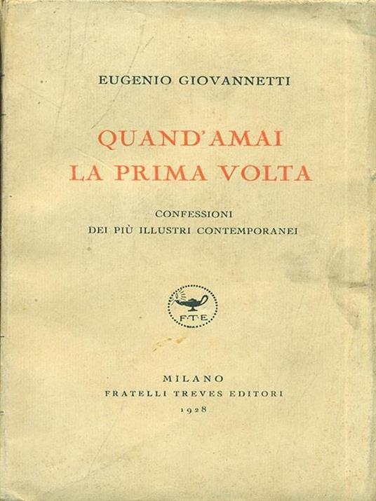 Quand'amai la prima volta - copertina