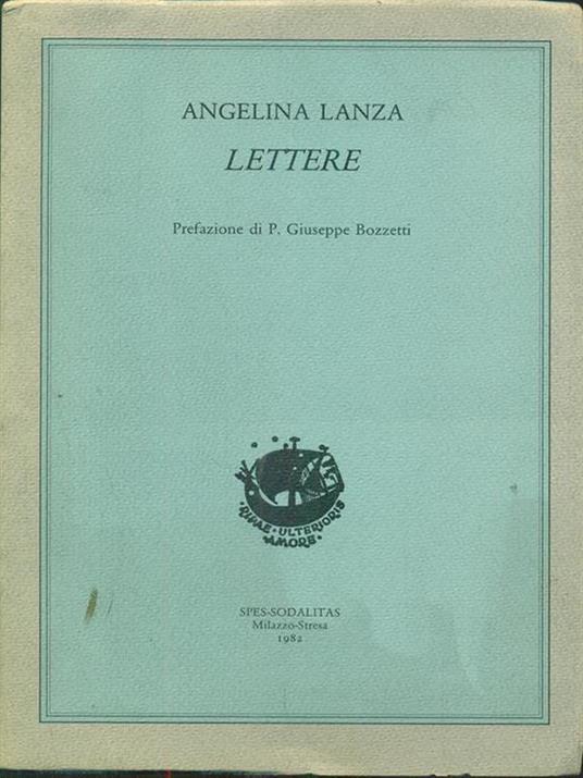 Lettere  - Angelina Lanza Damiani - copertina
