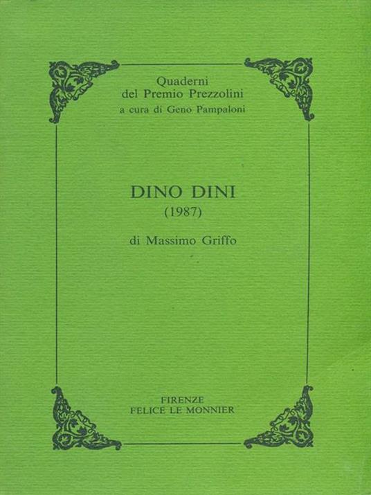 Dino Dini (1987) - Massimo Griffo - copertina