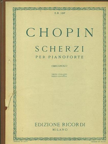 Scherzi per pianoforte - Chopin - copertina