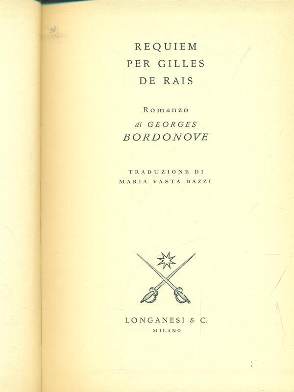 Requiem per gilles de Rais