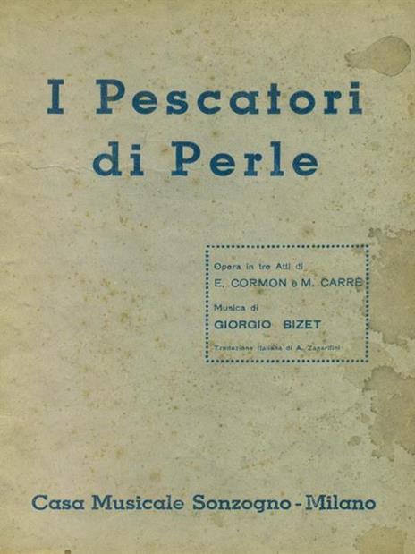 I pescatori di perle - Georges Bizet - copertina