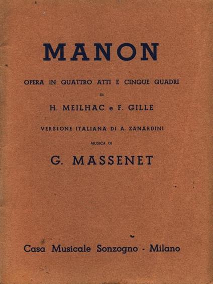 Manon - copertina