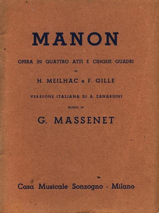 Manon - copertina