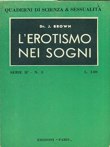 L' erotismo nei sogni - copertina