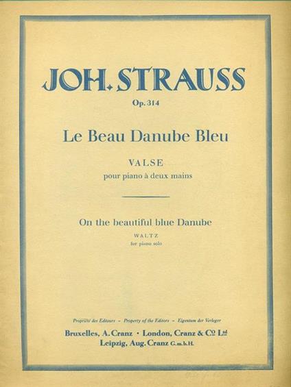 Le Beau Danube Bleu Valse - copertina