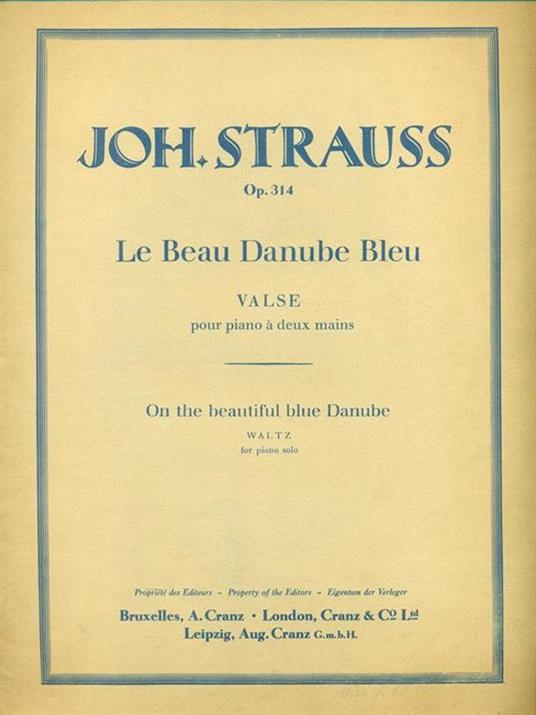 Le Beau Danube Bleu Valse - copertina