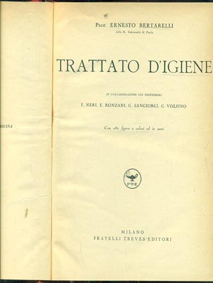 Trattato d'igiene - copertina