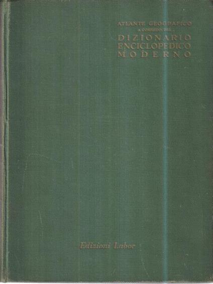 Dizionario enciclopedico moderno - Atlante - copertina