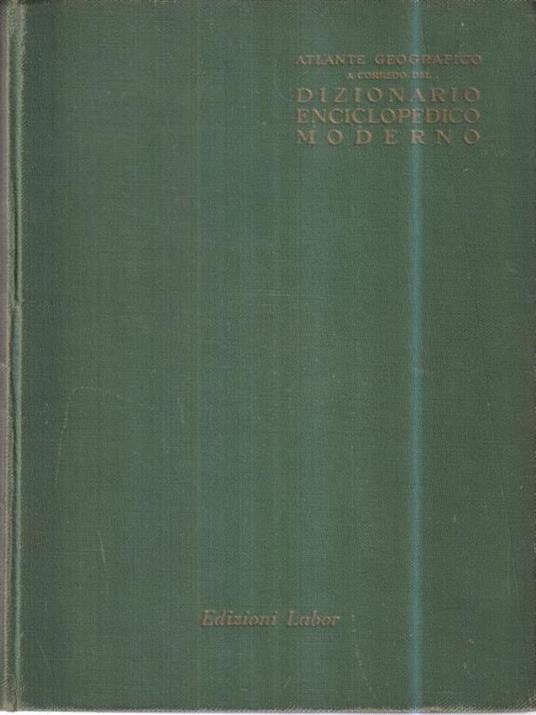 Dizionario enciclopedico moderno - Atlante - copertina