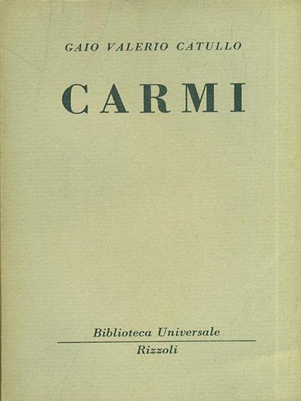 Carmi - G. Valerio Catullo - copertina