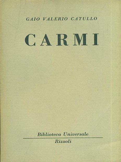 Carmi - G. Valerio Catullo - copertina