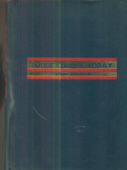 Inside europe today - John Gunther - copertina