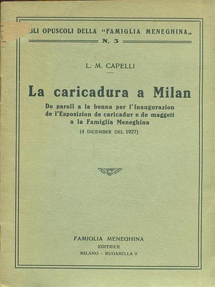 La caricadura a Milan - copertina