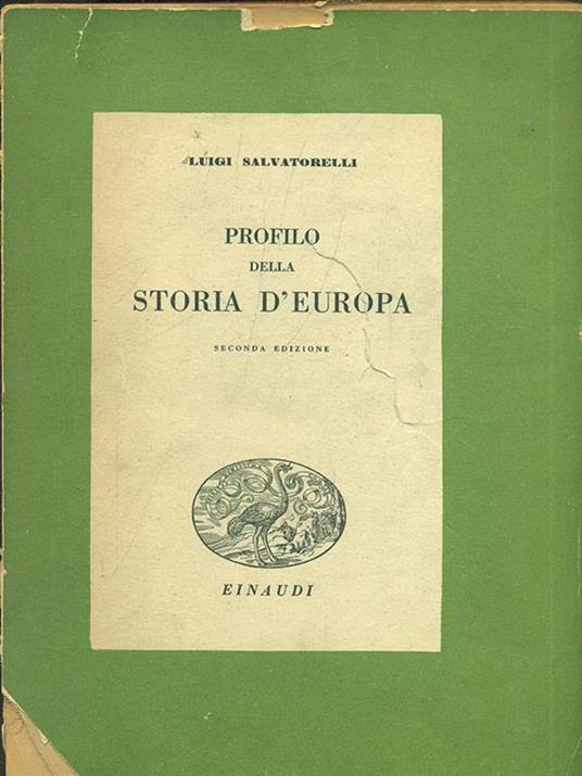 Profilo della storia d'Europa - Luigi Salvatorelli - copertina