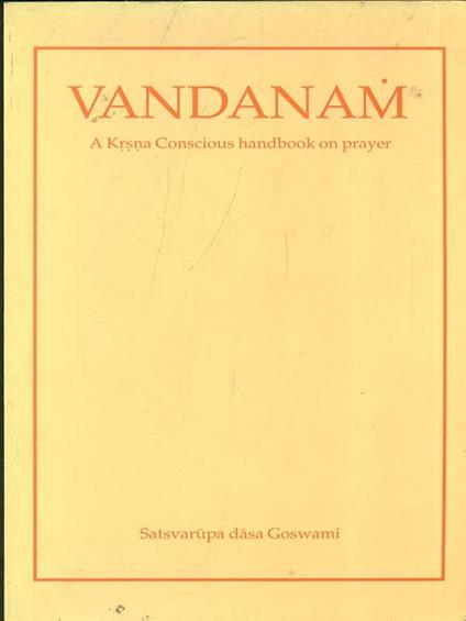 Vandaman - Satsvarupa Dasa Gosvami - copertina