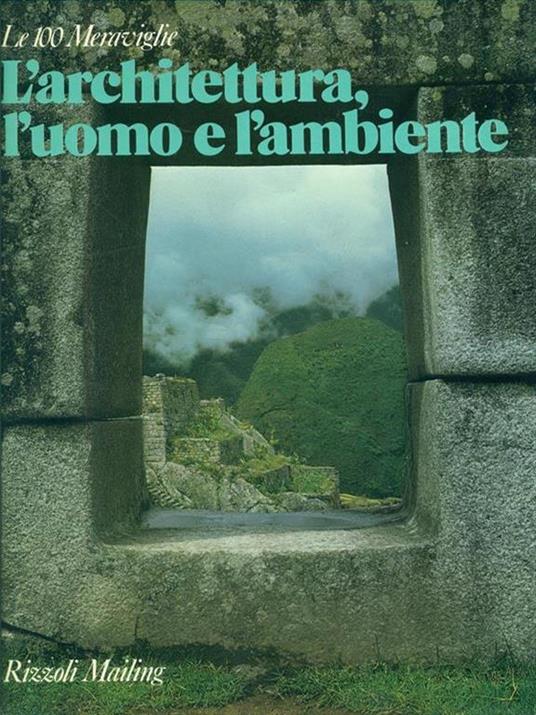 L' architettura, l'uomo e l'ambiente - copertina