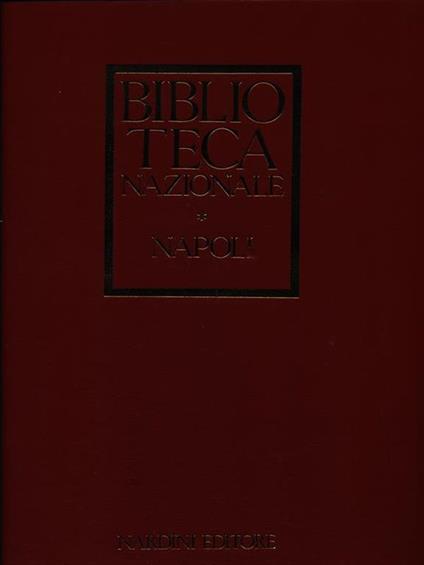 Biblioteca Nazionale Napoli - copertina